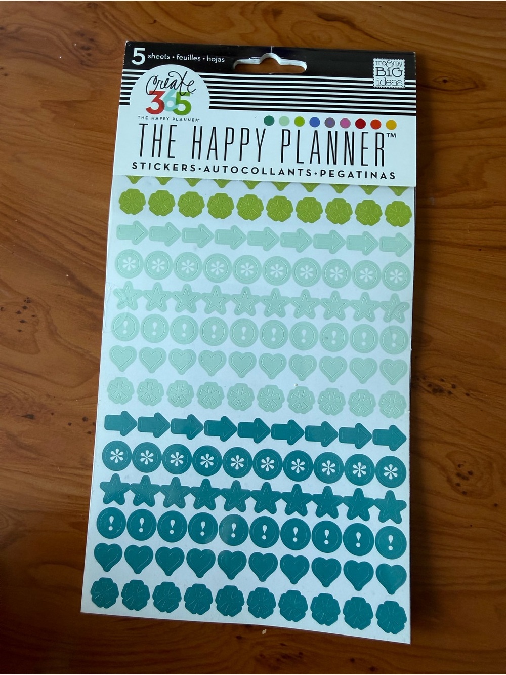 🗽The Happy Planner Mint, Teal & Lime Planner Sticker Sheets